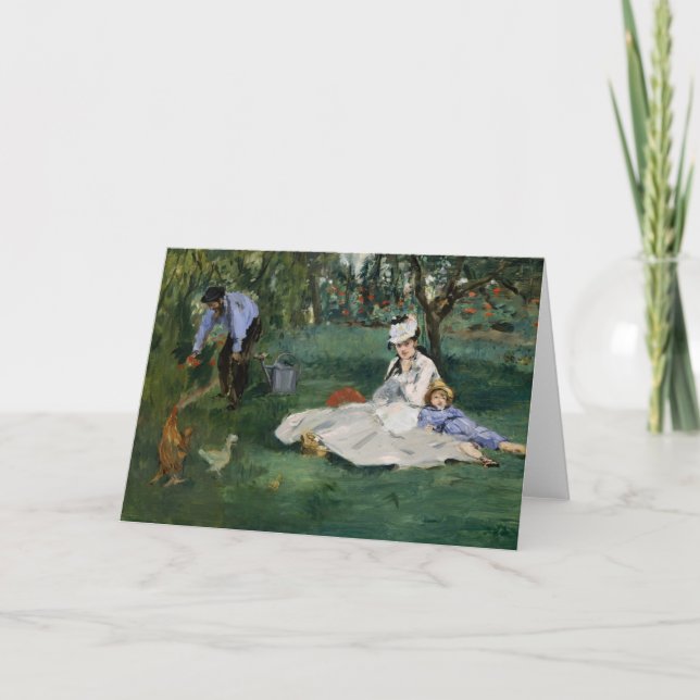 Carte La famille Monet dans son jardin | Édouard Manet (Devant)