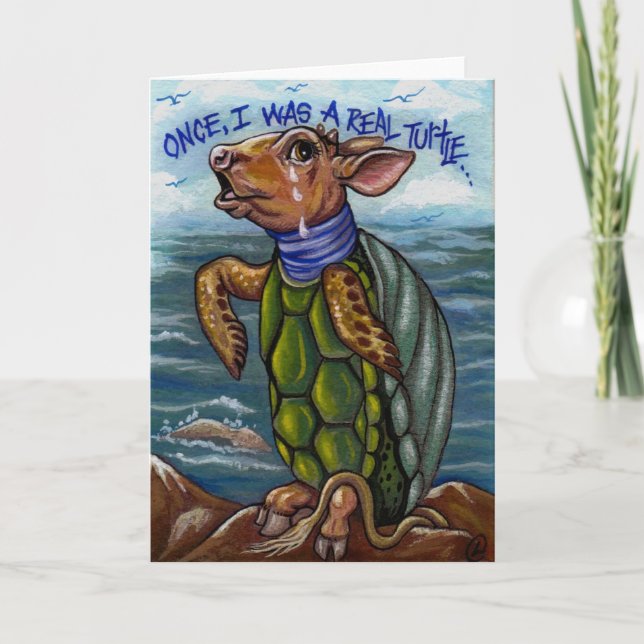 Carte La FAUSSE TURTLE Alice au pays des merveilles (Devant)