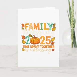 Carte La fête de famille de Thanksgiving 2025 Le temps p