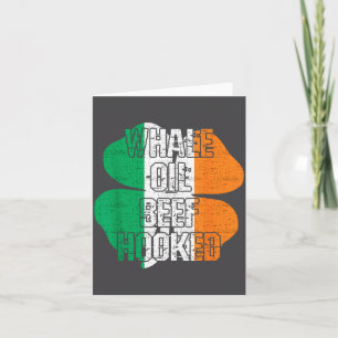 Carte La Fête de la Saint-Patrick Slang Irlandais Huile 