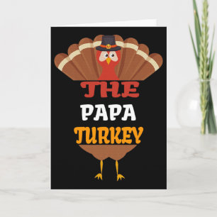 Carte La fête de Thanksgiving du groupe familial corresp
