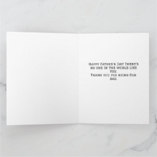 Carte la fête des pères, chemise à cravate travail, simp