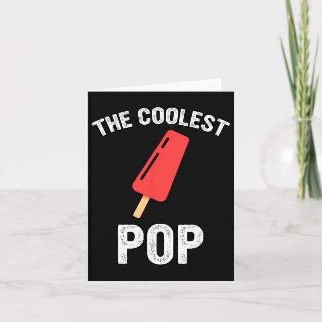 Carte La Fête des pères de pop la plus froide et la plus (Devant)