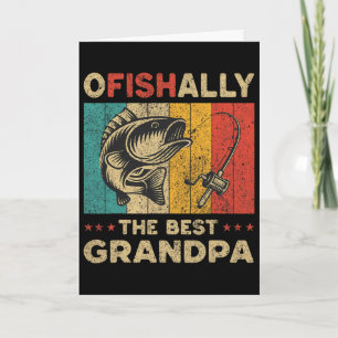 Carte La fête des pères drôle de pêche Ofishally le meil