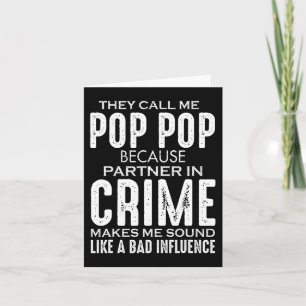 Carte La fête des pères Ils m'appellent Pop Pop parce qu