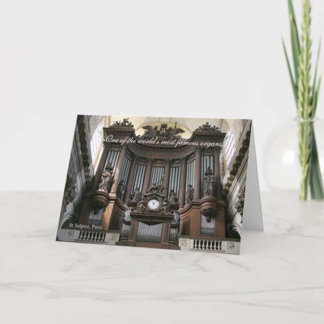 Carte La fête des Pères - orgue de St Sulpice (Devant)