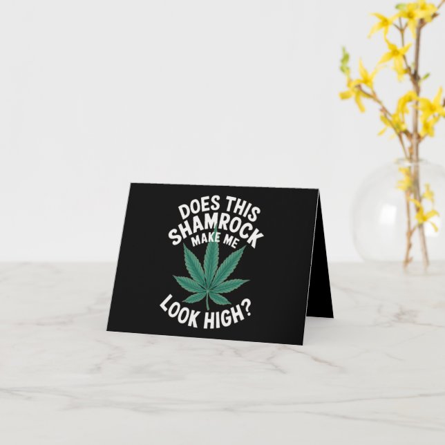 Carte La fête drôle de la Saint-Patrick pour les gars du (Fleur jaune)