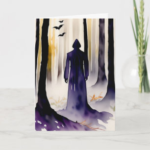 Carte La figure de l'Halloween forestier