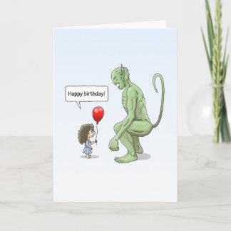 Carte La Fille et le Troll Vert