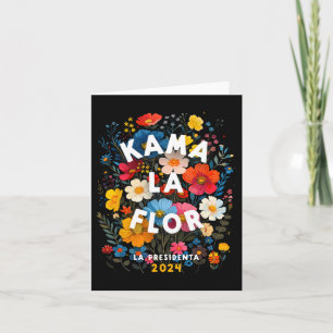 Carte La Flor 2024 Kamala Walz 2024 Présidente Kamala-ha