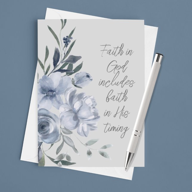 Carte La foi en Dieu Texte personnalisé (Créateur téléchargé)