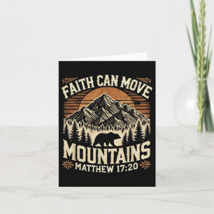 Carte La foi peut déplacer les montagnes Inspiration Jés