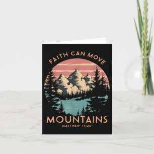 Carte La foi peut déplacer les montagnes Religieux Chris