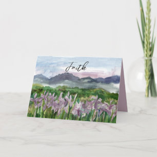 Carte La foi peut déplacer les montagnes Wild Iris Relig
