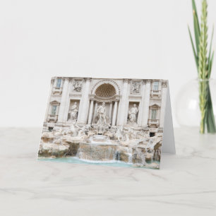 Carte La fontaine de TREVI (Italien : Fontana di Trevi)