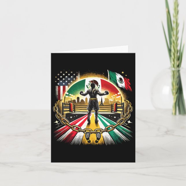 Carte La Force Et La Gloire Du Champion Mexicain De Boxe (Devant)
