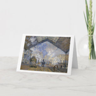 Carte La gare Saint-Lazare, Monet