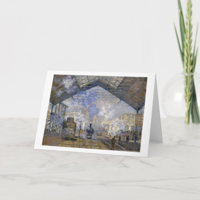 Carte La gare Saint-Lazare, Monet (Devant)