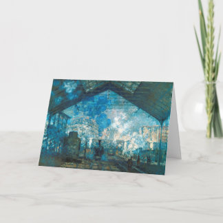 Carte La Gare Saint-Lazare par Claude Monet