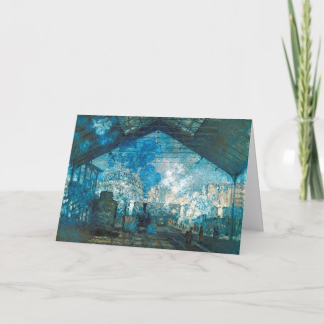 Carte La Gare Saint-Lazare par Claude Monet (Devant)