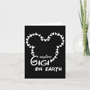 Carte La Gigi la plus heureuse sur Terre Grand-mère drôl