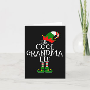 Carte La grand-mère cool elfe cadeau correspondant group