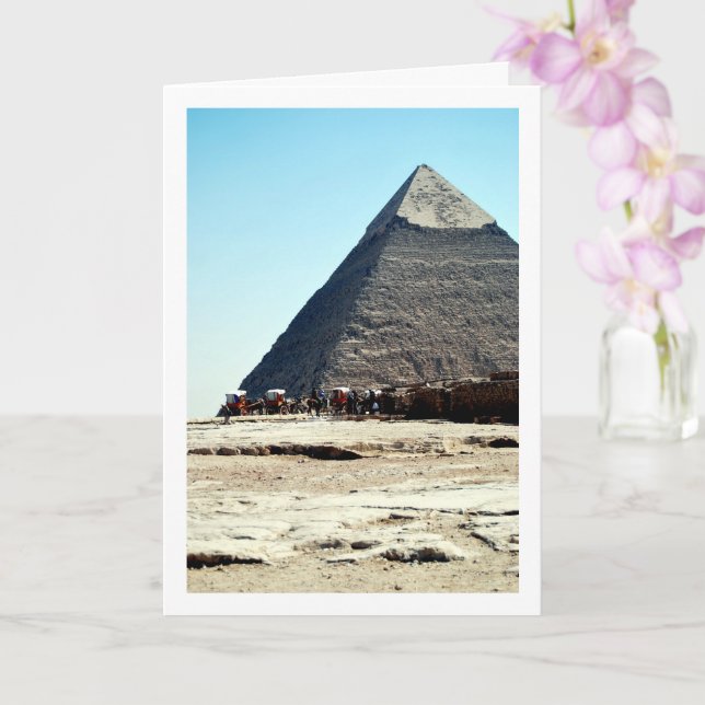 Carte La Grande Pyramide De Gizeh, Le Caire, Egypte (Orchidée)