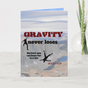 Carte La gravité ne perd jamais - Conception d'escalade