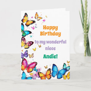 Carte La Joie des Papillons Joyeux Anniversaire
