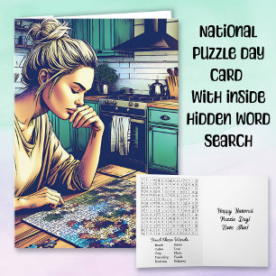 Carte La Journée nationale des puzzle est le 29 janvier