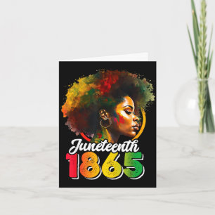 Carte La Juneteenth est un t-shirt de jour de l'indépend