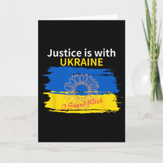 Carte La justice est avec l'Ukraine. Je suis avec