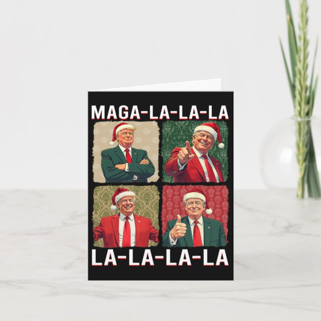 Carte La La Donald Trump Potus 47 Mauvais Noël 3 (Devant)
