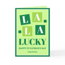 La La Lucky St. Patrick’s Day Card