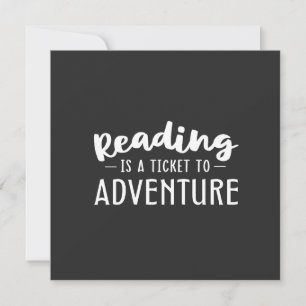Carte La Lecture Est Un Billet À Aventure