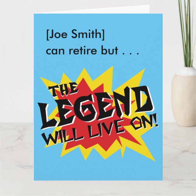 Carte La Légende Du Parti De La Retraite Vivra (Devant)