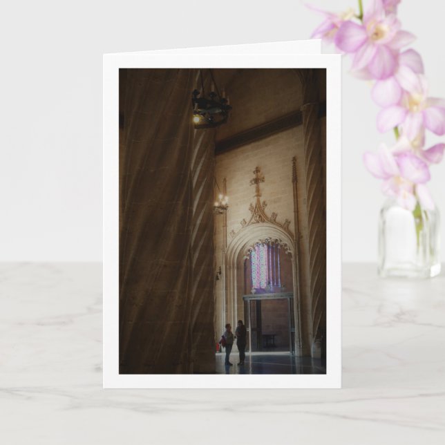 Carte La Llotja de la Seda, Valencia City, Espagne (Orchidée)