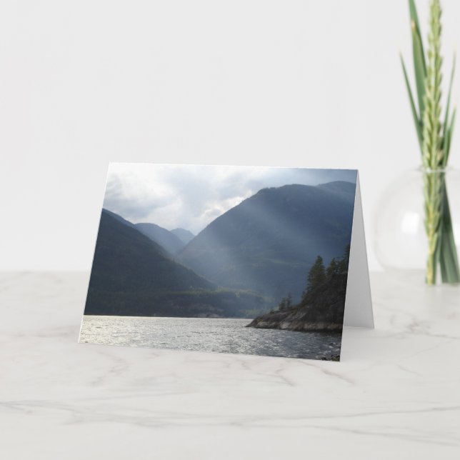 Carte La lumière brille à travers le nuage avec une cita (Devant)