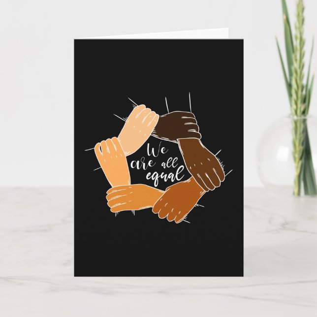 Carte La lutte contre le racisme et l'égalité (Devant)