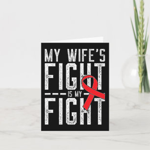 Carte La lutte de ma femme est ma lutte contre le cancer