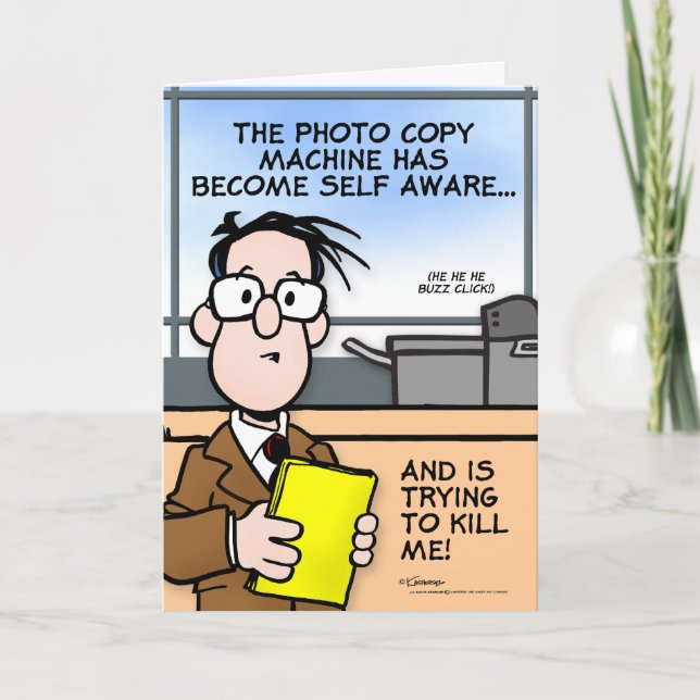 Carte La machine à photocopier (Devant)