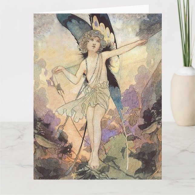 Carte "La magie de la toile" Fairy Art de Charles Rob (Devant)