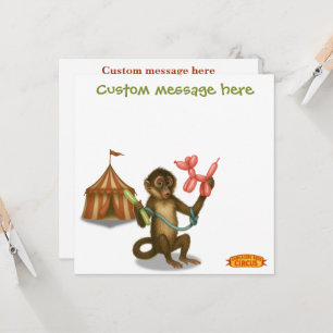Carte La magie du singe en ballon de Spike