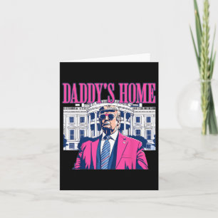 Carte La Maison de Papa Maison Blanche Rose Trump 2024 É