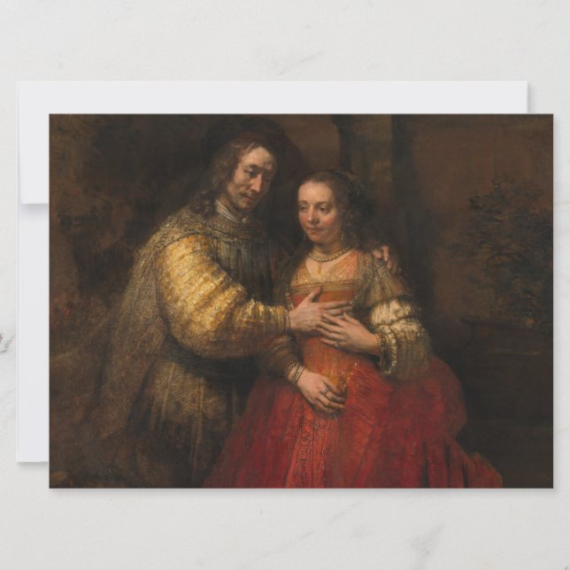 Carte La mariée juive (par Rembrandt) (Devant)