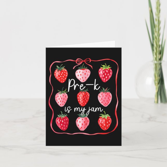 Carte La maternelle est ma passion Fraise Fruit Enseigna (Devant)