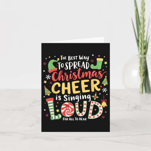 Carte La Meilleure Façon De Diffuser La Soirée De Noël E (Devant)