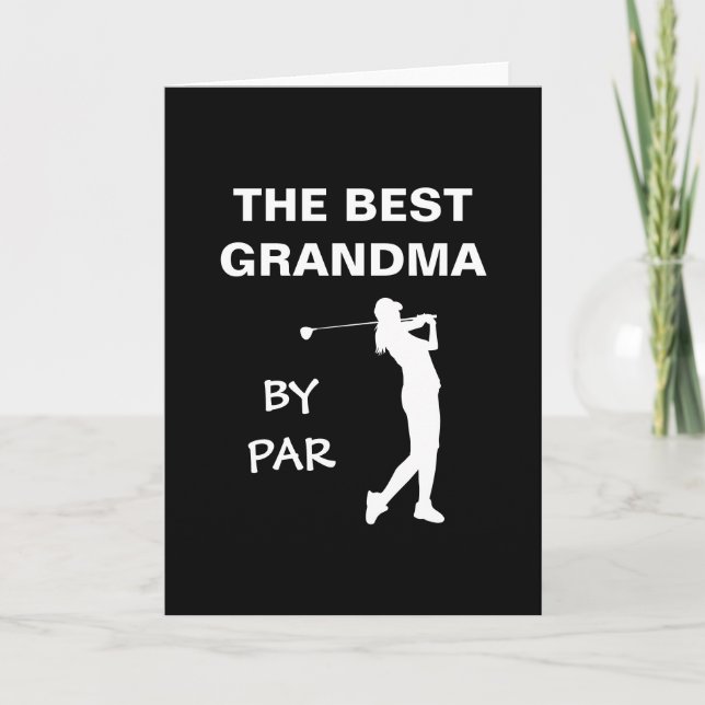 Carte La Meilleure Grand-mère Par Golf Nana Gram Golfeus (Devant)