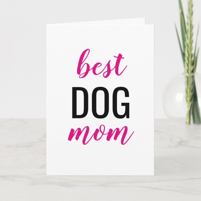 Carte La meilleure maman de chien (Devant)