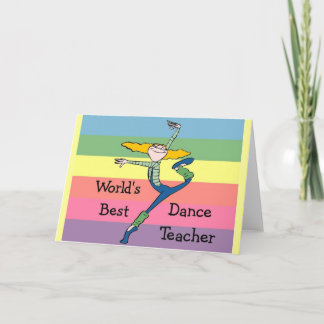 Carte La meilleure marchandise pour professeur de danse 